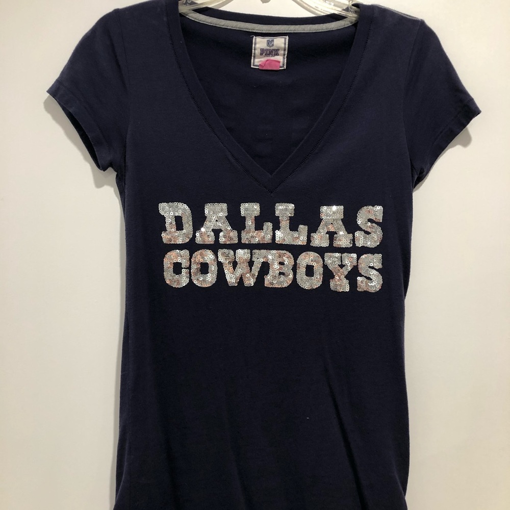 Dallas Cowboys PINK Navy Tee